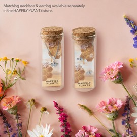 Bee Necklace Gift Set, 18k Gold Plated, Women Bee Butterfly Jewelry, Mother's Day Gift (Sterling Silver)