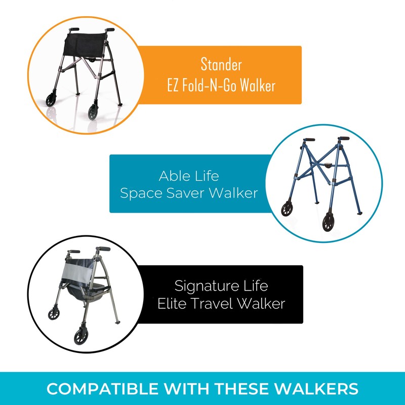 Stander Replacement Ski Glides, Compatible with Stander's Wonder-Walker and Wonder-Walker-Plus,