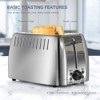 prepAmeal Toaster 2 Slice Stainless Steel Bagel Toaster Extra Wide