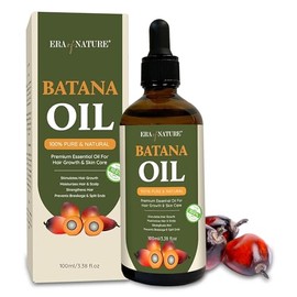 era of nature Aceite de Batana: aceite 100% puro, crudo y sin refinar de Honduras. Nutre el cabello y el cuero cabelludo. Para el crecimiento del cabe