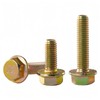 YIIFLY M10 x 40mm Flanged Hex Head Bolts, M10x1.5 Pitch,