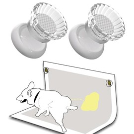 IFNOW Pee Pad Holder White 2 Pieces Training Pad Magnetic Holder with Easy-Lifted Handles Strong Magnets for Most Flat Surfaces Easy Cleanup for Leg Lifting Dogs