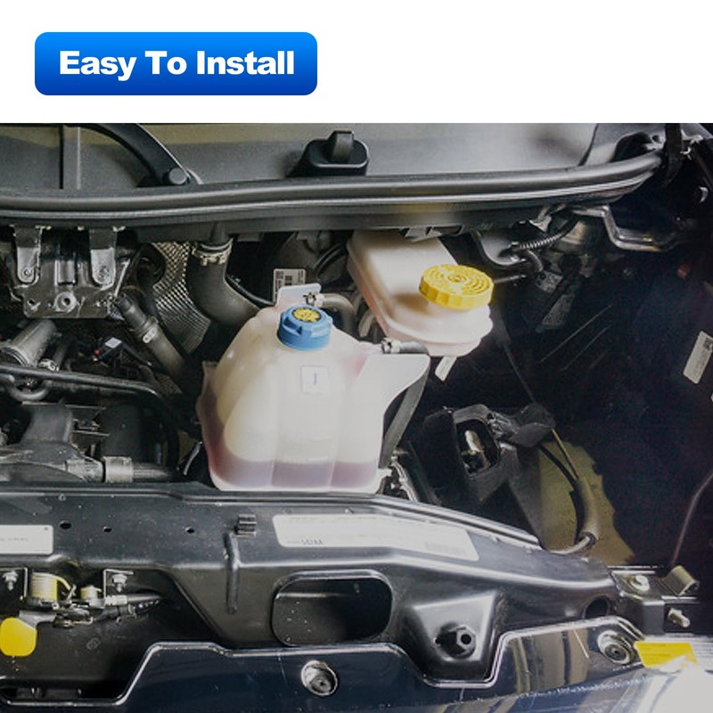 TEMSONE Upgrade 603-832 Coolant Reservoir Tank Compatible with Dodge Ram
