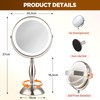 Makeup Mirror with Light, 30x Magnifying Mirror with 3 Lights