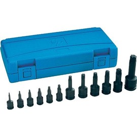 Grey Pneumatic (1234T) Assorted Drive 12-Piece Star Impact Driver Socket Set