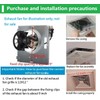 Piumeif 12x12 Bathroom Exhaust Fan Cover with Springs, Replacement Vent