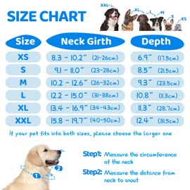 Supet Dog Cone After Surgery, Recovery Pet Cone Collar to Stop Licking, Adjustable Soft Elizabethan Dog Cone Collar for Large Medium Small Dogs with Soft Protect Edge