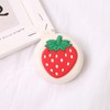 Strawberry Travel Hair Brush | Folding Round Massage Brush with