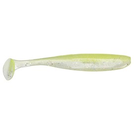 Keitech Easy Shiner 5" Swimbait Soft Plastic, 5-Pack Chartreuse Shad