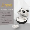 Jinpei Cute Panda Wireless Earphones, Waterproof, Noise Cancelling in-Ear erbuds,