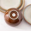 LeRatio Ceramic Dinnerware Sets for 6,18-Piece Plates and Bowls,Handmade Reactive