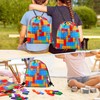 ausurme 12 Building Blocks Drawstring Bags12PCS Building Blocks Drawstring Gift