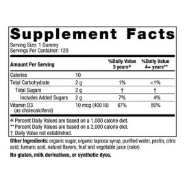 Nordic Naturals Gomitas De Sandía Y Vitamina D3 Para Niños