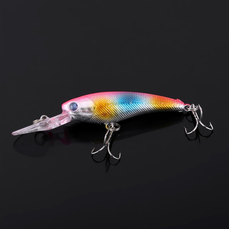 10pcs/bag Fishing Lures Baits Crank Bait Hook Tackle Bait Fishing