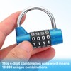 PATIKIL Combination Padlock, 4 Digit Gym Locker Lock Zinc Alloy