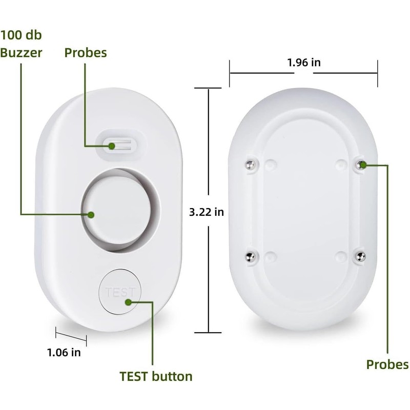 5 Pack Water Leak Detectors for Home, 100dB Water Sensor