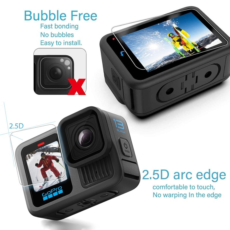 PCTC 10 PCS Hero 13 Screen Protector Fit for GoPro