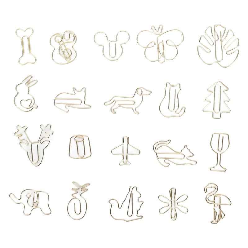 100 Pcs Fancy Paperclips Large Plastic Covered Wire Multi Purpose