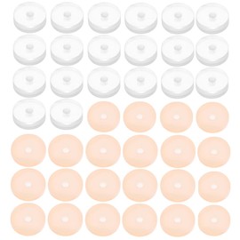 ZAMXHUG 40 pieces anti-venison piercing discs, keloid disc for piercing, stud earrings, studs, inflammation piercing, emergency kit against game meat