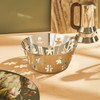 Alessi | Girotondo AKK04 - Designkorb mit Lochverzierung, Edelstahl 18/10,