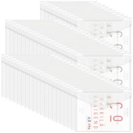 EOOUT 50pcs Plastic Envelopes with Button Snap Closure, Clear Poly Folders for Documents, Waterproof Plastic File Folder, Letter Size, A4 Size, for School and Office Supplies