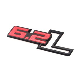 2pcs 6.2L Emblems Side Fender 3D Decals Sticker Replacement for F-150 Raptor 6.2 L F150 Red
