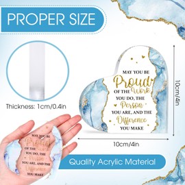 Maitys Teacher Appreciation Gifts for Women Acrylic Keepsake and Paperweight Teacher Gifts for Nurse Graduation Retirement First Last Day (May You Be Proud of)