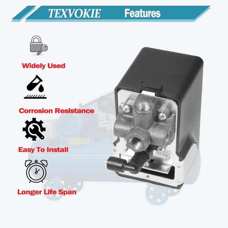 Air Compressor Pressure Switch ， Compatible with Condor MDR 11/11