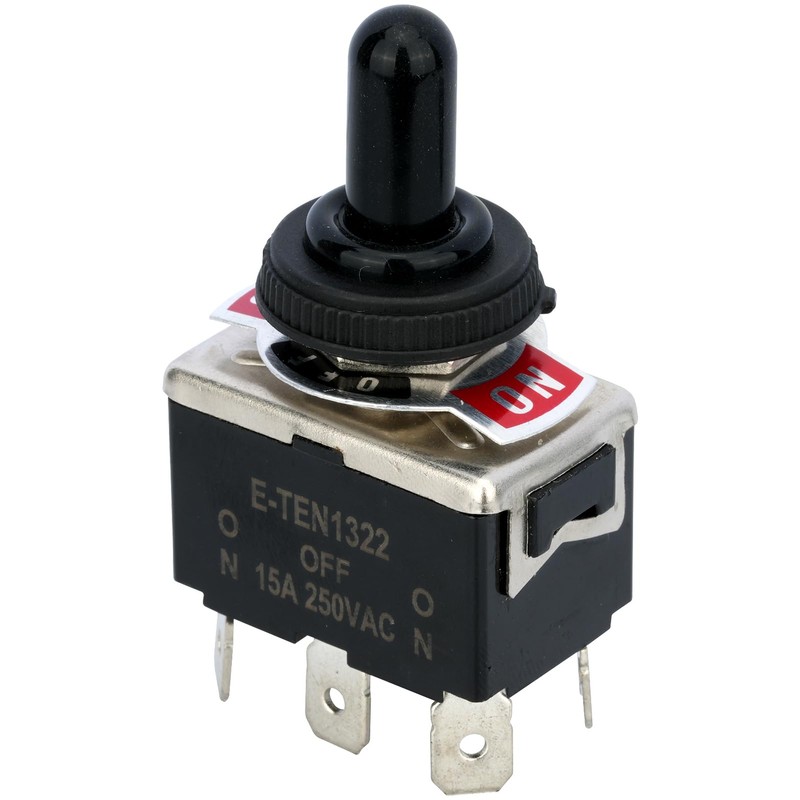 MTDELE 2Pcs DPDT Toggle Switch 12V 6 Pin 3 Position
