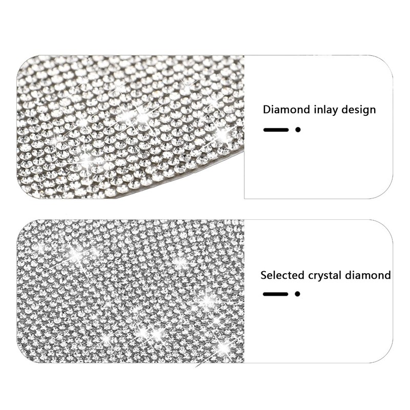 BetterJonny 10PCS Crystal Scratch Protector, Rhinestone Car Bling Scratch Protector