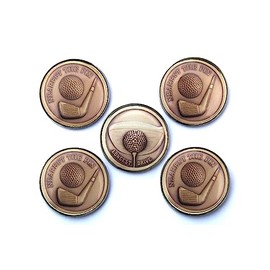 Golf Ball Marker Set | Nearest The Pin & Longest Drive | Ideal Golf Gift to Take On Tour | 4 Nearest the Pin & 1 Longest Drive (5)