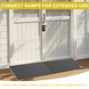 OrangeStar Heavy Duty Rubber Threshold Ramp – 2" Rise Wheelchair