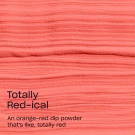 OPI Powder Perfection Totally Red-ical | Opaque Bright Warm Red Orange Crème Nail Dipping Powder | Acrylic Alternative | 1.5 oz