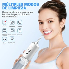 Vabessa Irrigador Bucal Limpiador Dientes Recargable Portátil Boquillas 230