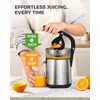 Amzpass Electric Orange Juicer, Citrus Juicer Squeezer with 2 Interchangeable