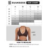 SUUKSESS Women 2 Piece Open Back Strappy Sports Bra Pack