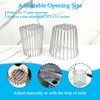 Y-YUEMY 4 Pack Gutter Downspout Guard Stainless Steel, Fits 3"