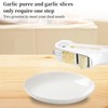 Anseom Stainless Steel Garlic Press, Multifunctional Garlic Chopper Garlic Cutter