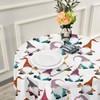 Christmas Tablecloths Christmas Gnome Decoration Seamless Tablecloth for Round Tables,
