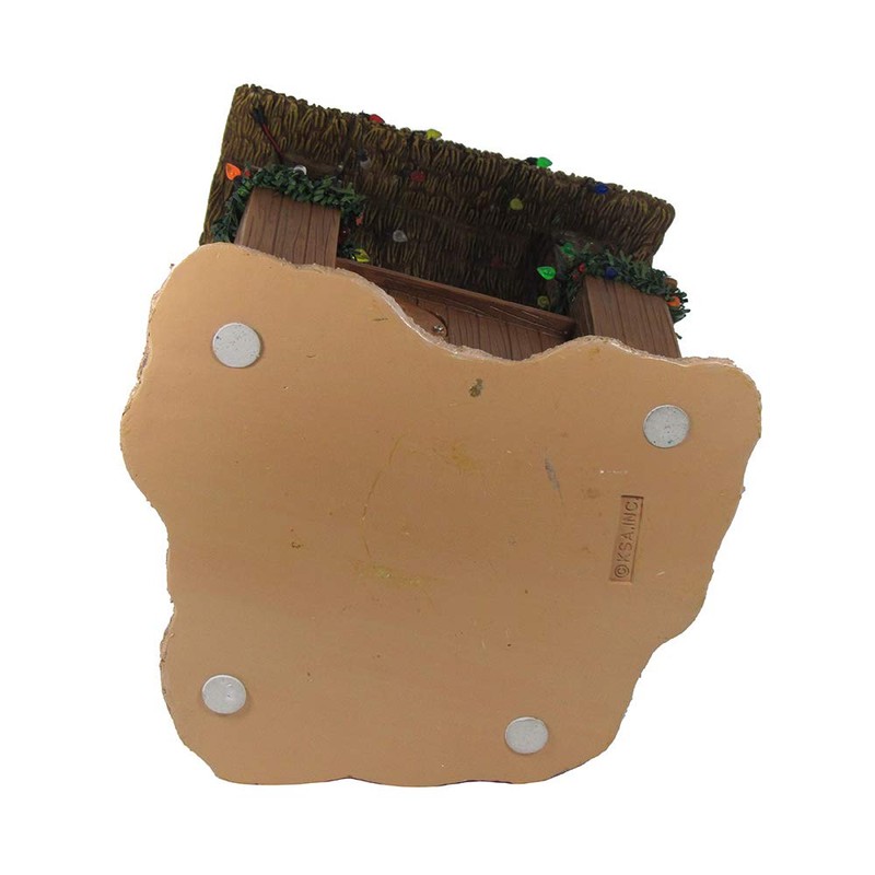 Kurt S. Adler 11" Beach Santa at Tiki Bar Figure,