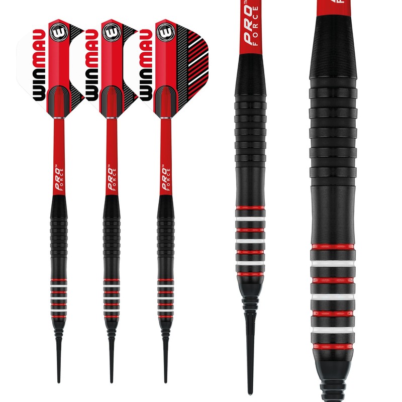 WINMAU Rookie Red Softip (Plastic Tips) Brass Darts Set Single