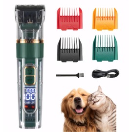 FOREGEMATE Rechargeable LED Pet Grooming Trimmer - Cordless Low-Noise Clippers for Precise Trimming on Paws, Eyes, Ears & Sensitive Areas of Small Dogs/Cats