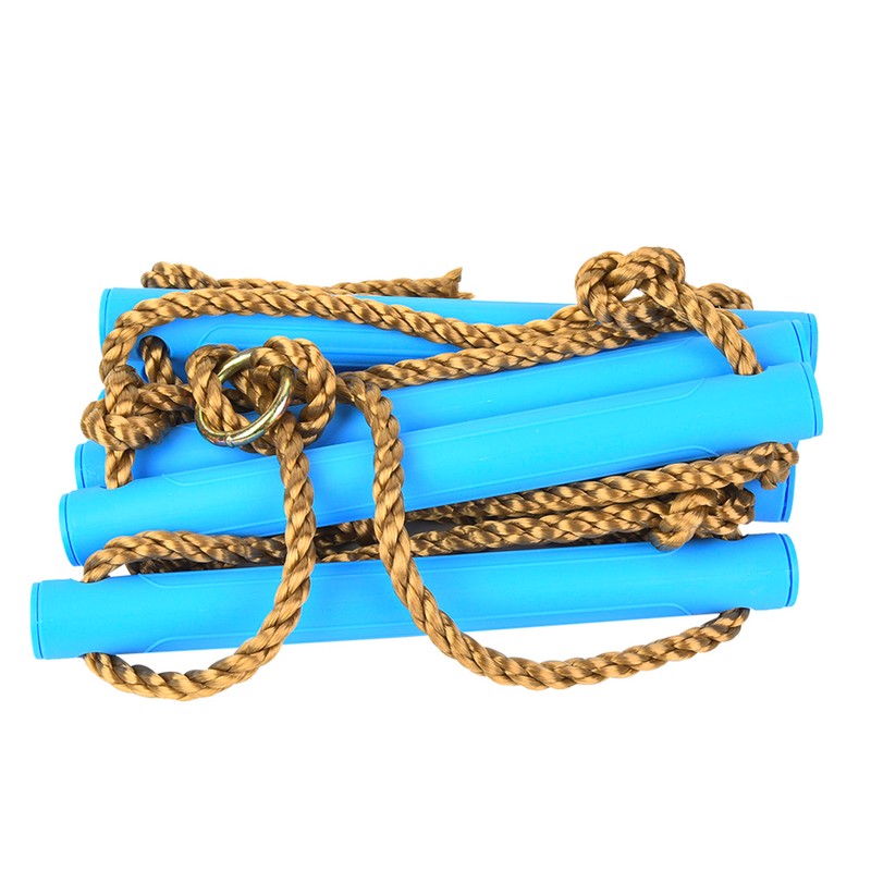 Outdoor Plastic SiX section Children Kids Rope Climbing Ladder Toy