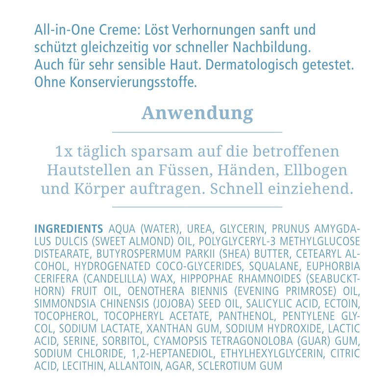 VICOPURA REPIDOUX Intensiv-Creme, 50ml, Hornhautcreme zur Pflege rauher, verhornter Haut