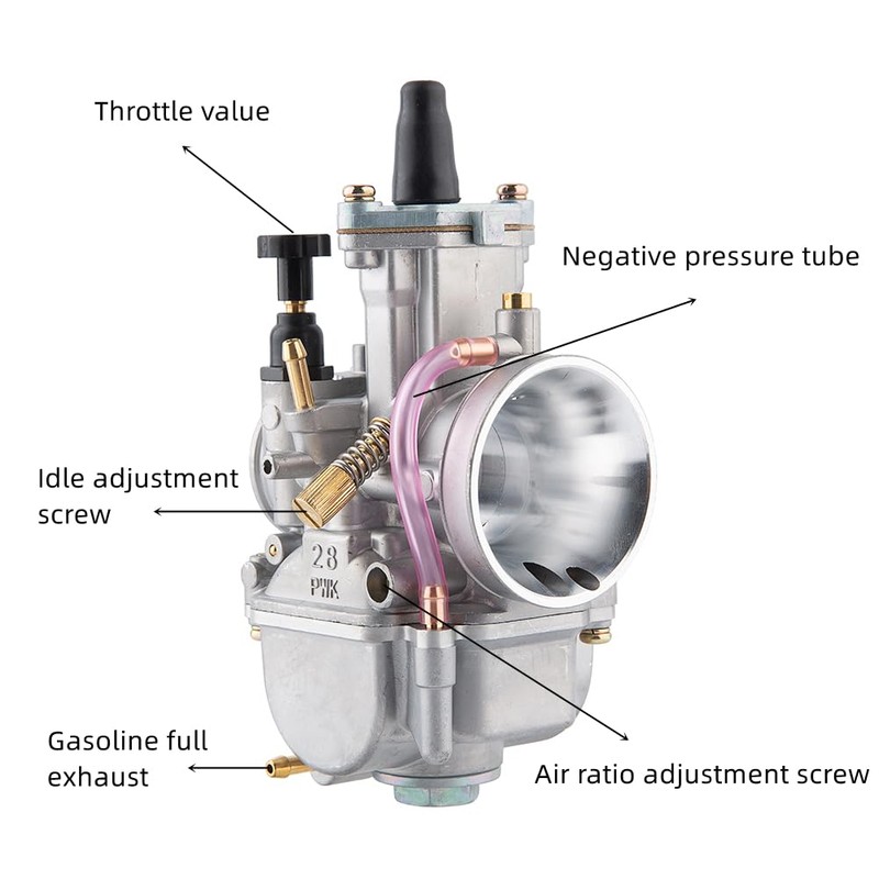 PWK Carburetor 21mm Carb with Carb Jets for 50cc-100cc 2T/4T