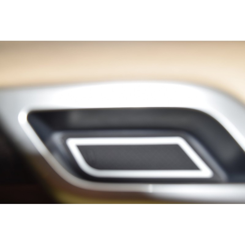 KINMEI(キンメイ) トヨタ アルファード ALPHARD 20系 白 専用設計 インテリア ドアポケット マット