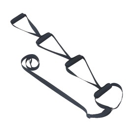 NICEYST Bed Ladder Assist with 4 Handles Bed Rails Pull Up Assist Device Sit Up Helper Adjustable Rope Assistive Bedside Strap Lifting Aid for Elderly Injury Patient Disabled Pregnant (Black)