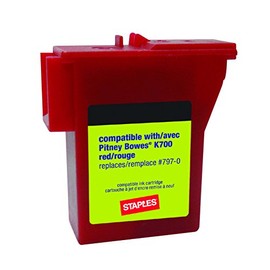 Staples 756927 K700 Postage Meter Ink Cartridge for Mailstation Series Meters