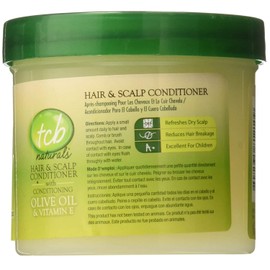 TCB Naturals Hair & Scalp Conditioner With Olive Oil & Vitam 10 Oz,Pack of 12