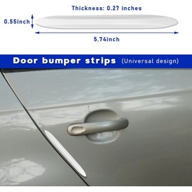 8-Piece Invisible High Transparent Door Edge Protective Cover General Motors and Home Bumper Protectors All-Round Scratch Resistance (Transparent)